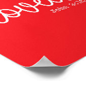 Red Love Faith Quote minimalistisch Poster (Hoek)