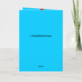 Red Love, februari, Valentijnsdag Feestdagen Kaart (Achterkant)