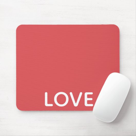 Red Love Gold Heart Muismat (Met muis)