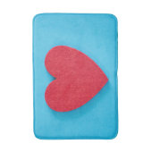 Red Love Heart Badmat (Voorkant Verticaal)