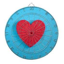 Red Love Heart Dartbord