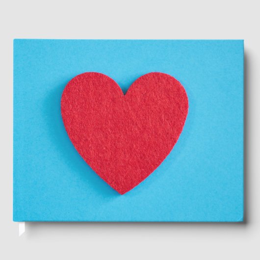 Red Love Heart Gastenboek (Voorkant)