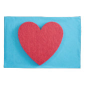 Red Love Heart Kussensloop (Achterkant)