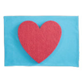 Red Love Heart Kussensloop (Voorkant)