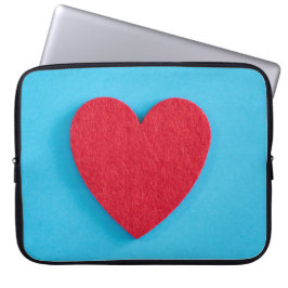 Red Love Heart Laptop Sleeve