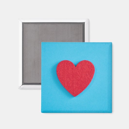 Red Love Heart Magneet (Voorkant / Achterkant)