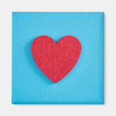 Red Love Heart Magneet (Voorkant)