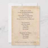 Red Love Heart Modern Simple Contemmodern Weddensc Kaart (Achterkant)