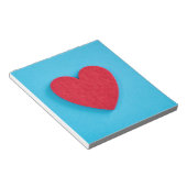 Red Love Heart Notitieblok (Schuin)