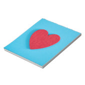 Red Love Heart Notitieblok (Linkerzijde)