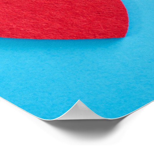 Red Love Heart Poster (Hoek)