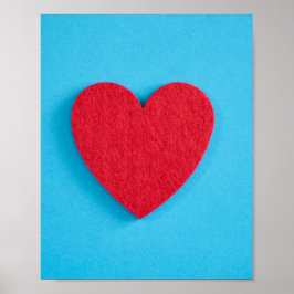 Red Love Heart Poster