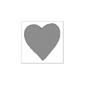 Red Love Heart Rubberstempel (Afrduk)