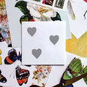 Red Love Heart Rubberstempel