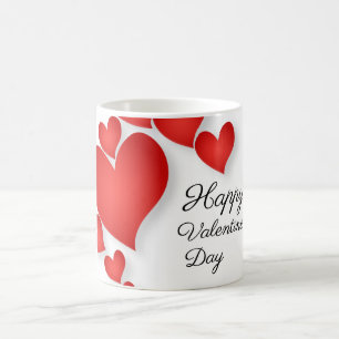 Red Love Heart Shape Valentijn Day Koffiemok