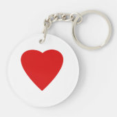 Red Love Heart. Sleutelhanger (Achterkant)