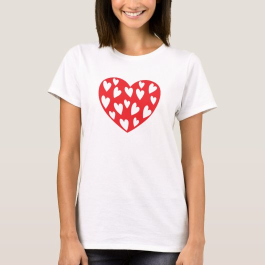 Red Love Heart T-shirt (Voorkant)