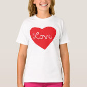 Red Love Heart T-shirt (Voorkant)