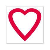Red Love Heart Zelfinktende Stempel (Design)