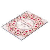 Red Love Hearts Country Lace Notitieboek (Linkerzijde)