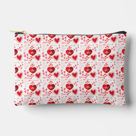 Red love hearts cute etui
