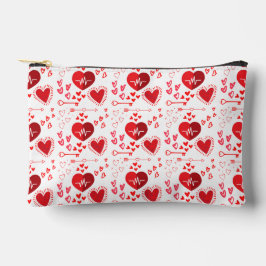 Red love hearts cute etui