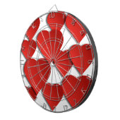 Red Love Hearts Dartbord (Voorkant Rechts)