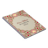 Red Love Hearts Pastel Lace Notitieboek (Rechterzijde)