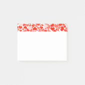 Red Love Hearts Pattern Post-it® Notes (Voorkant)