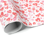 Red Love Hearts – Valentine Collection Cadeaupapier (Rol Hoek)