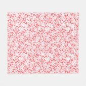 Red Love Hearts – Valentine Collection Fleece Deken (Voorkant (Horizontaal))