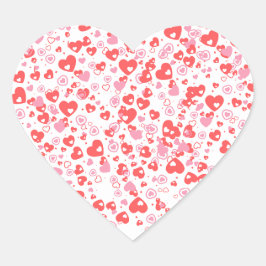 Red Love Hearts – Valentine Collection Hart Sticker