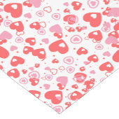 Red Love Hearts – Valentine Collection Korte Tafelloper (Hoek)