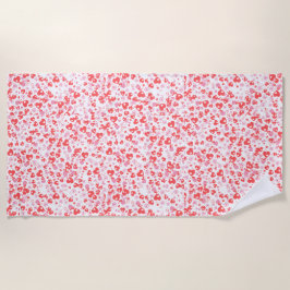 Red Love Hearts – Valentine Collection Strandlaken