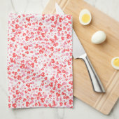 Red Love Hearts – Valentine Collection Theedoek (Quarter Fold)