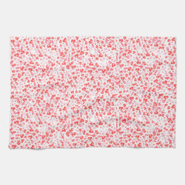 Red Love Hearts – Valentine Collection Theedoek