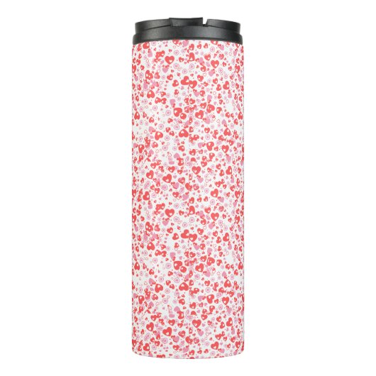 Red Love Hearts – Valentine Collection Thermosbeker (Achterkant)