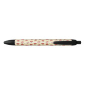 Red Love Hearts Zwarte Inkt Pen (Achterkant)