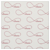 Red Love Infinity Custom Fabric Stof (Swatch)