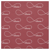 Red Love Infinity Custom Fabric Stof (Swatch)