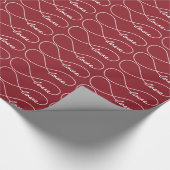 Red Love Infinity Gift Wrap Cadeaupapier (Hoek)
