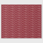 Red Love Infinity Gift Wrap Cadeaupapier (Vlak)