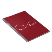 Red Love Infinity-laptop Notitieboek (Rechterzijde)