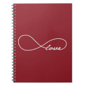 Red Love Infinity-laptop Notitieboek (Voorkant)