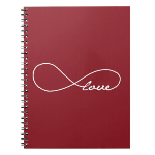 Red Love Infinity-laptop Notitieboek