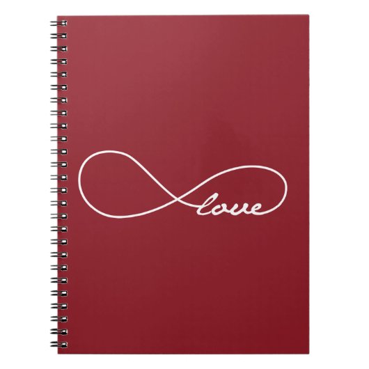 Red Love Infinity-laptop Notitieboek (Voorkant)