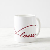 Red Love Infinity Mok (Voorkant rechts)