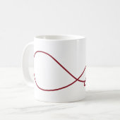 Red Love Infinity Mok (Voorkant links)