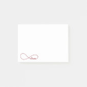Red Love Infinity PostIt Notes (Voorkant)