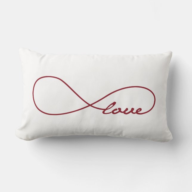 Red Love Infinity Sierkussen Kussen (Voorkant)